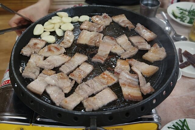 韓国料理のサムギョプサル
