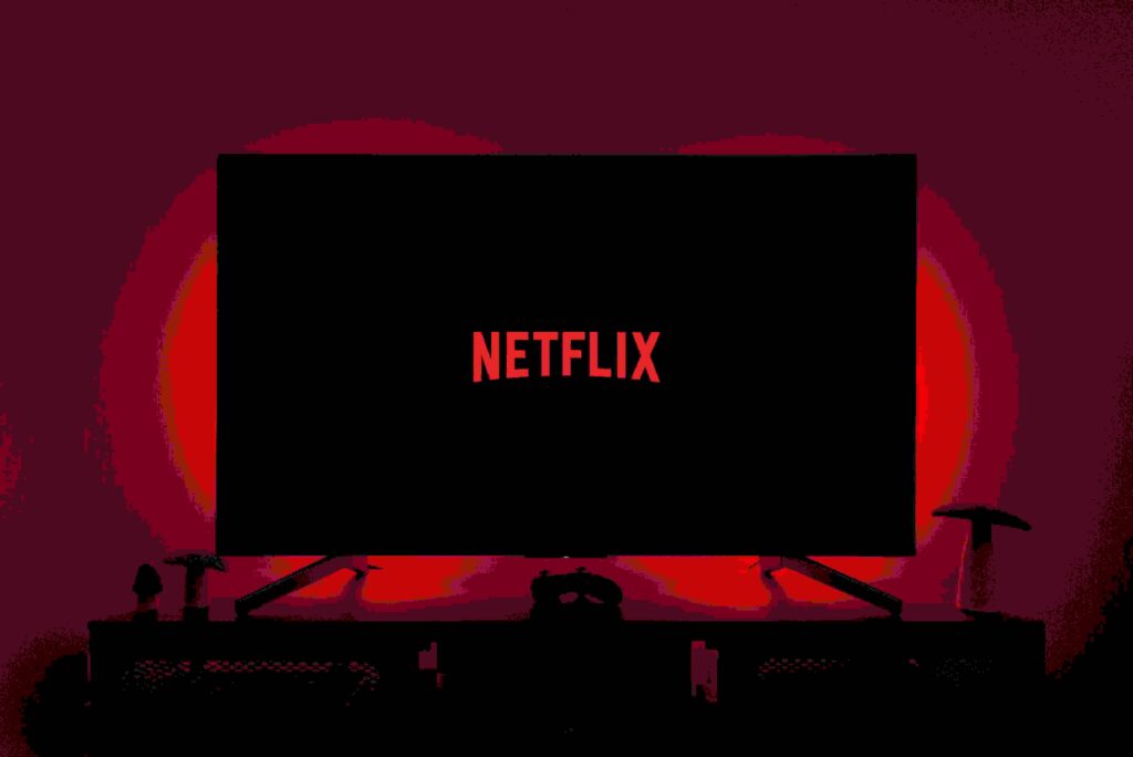 今からNetflixを見ようとしている様子