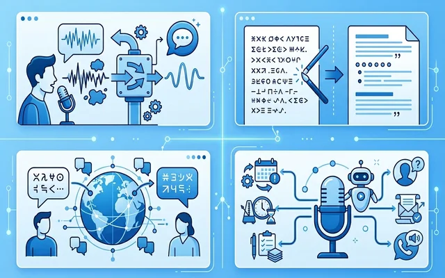 SpeaklyとGenspark AIでできること・主な機能を示したインフォグラフィック